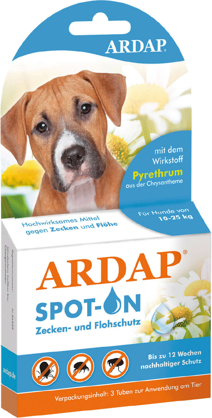 ARDAP Spot-On für mittelgroße Hunde von 10 - 25 kg